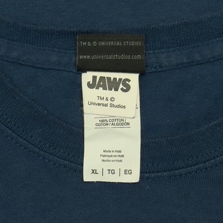 JAWS UNIVERSAL STUDIOS MOVIE PROMO POSTER DESIGN NAVY XL 3820