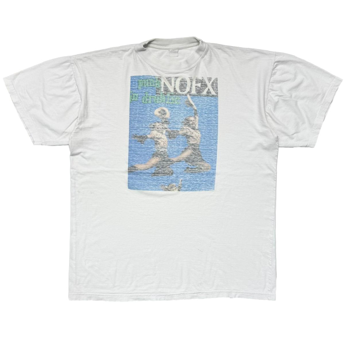 NOFX PUNK IN DRUBLIC BOOTLEG WHITE FITS XL 2701