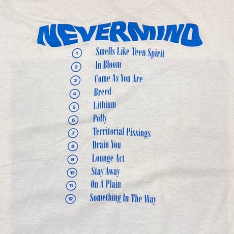 NIRVANA NEVERMIND BACKSTAGE PASS Hanes XL 3959