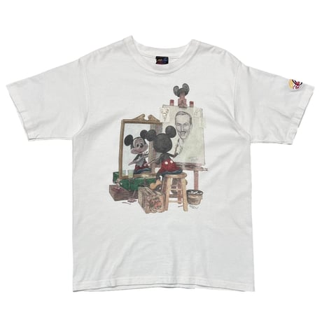 DISNEY VINTAGE MICKEY MOUSE NORMAN ROCKWELL PARODY WHITE FITS LARGE 4811