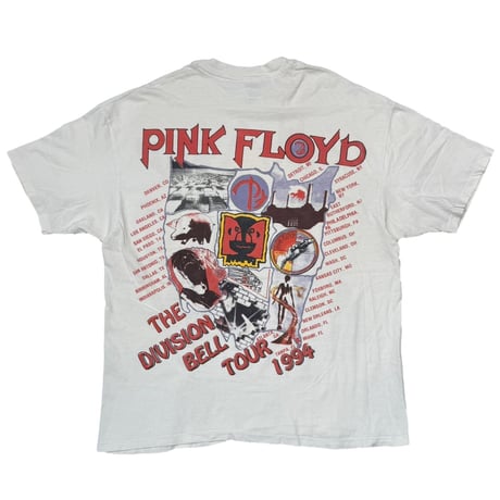 PINK FLOYD DIVISION BELL TOUR 1994 BOOTLEG WHITE HANES XL 0505