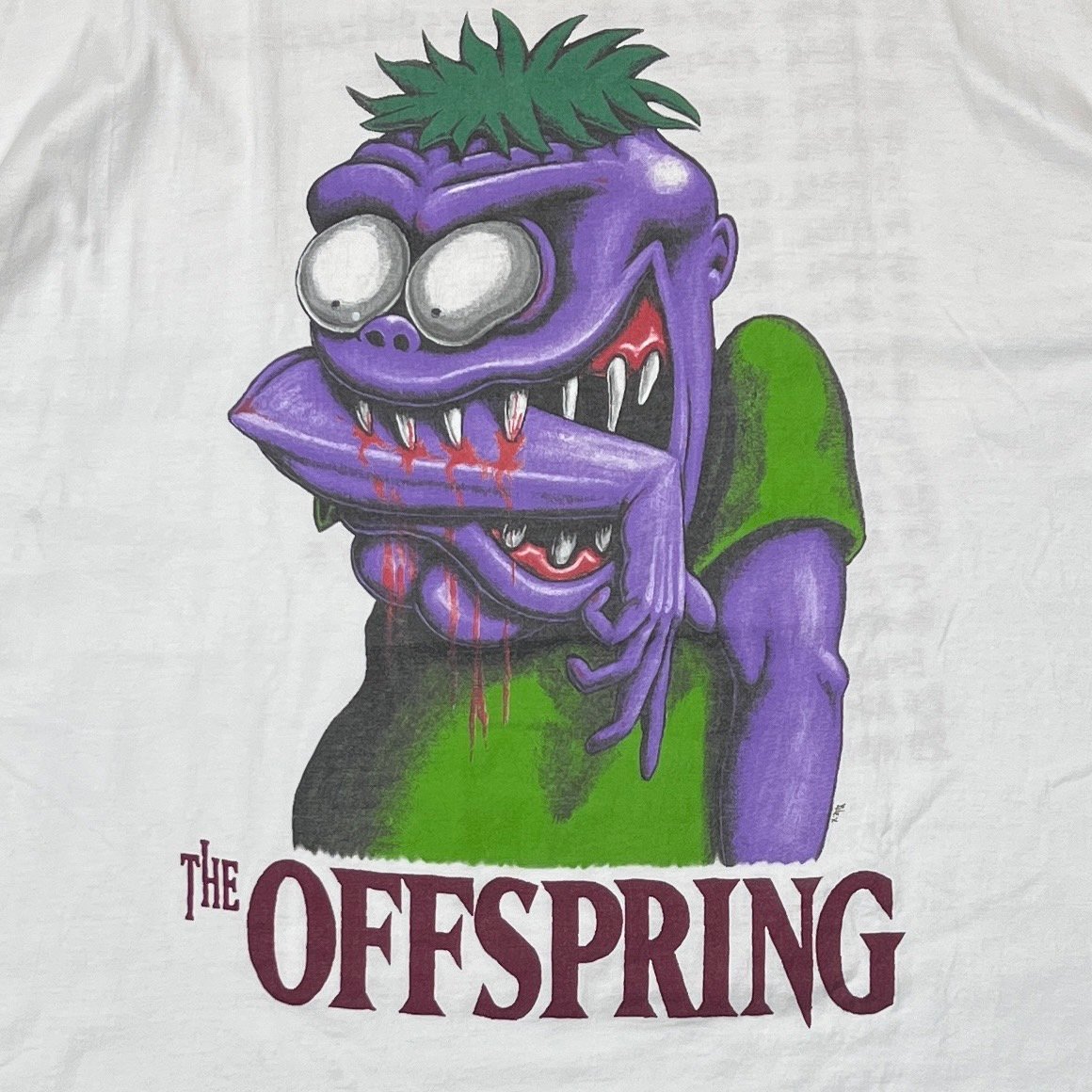 トップス THE OFFSPRING BITE ME 1995 WHITE XL THE OFFSPRING BITE ME 1995 WHITE XL 5912 | grea