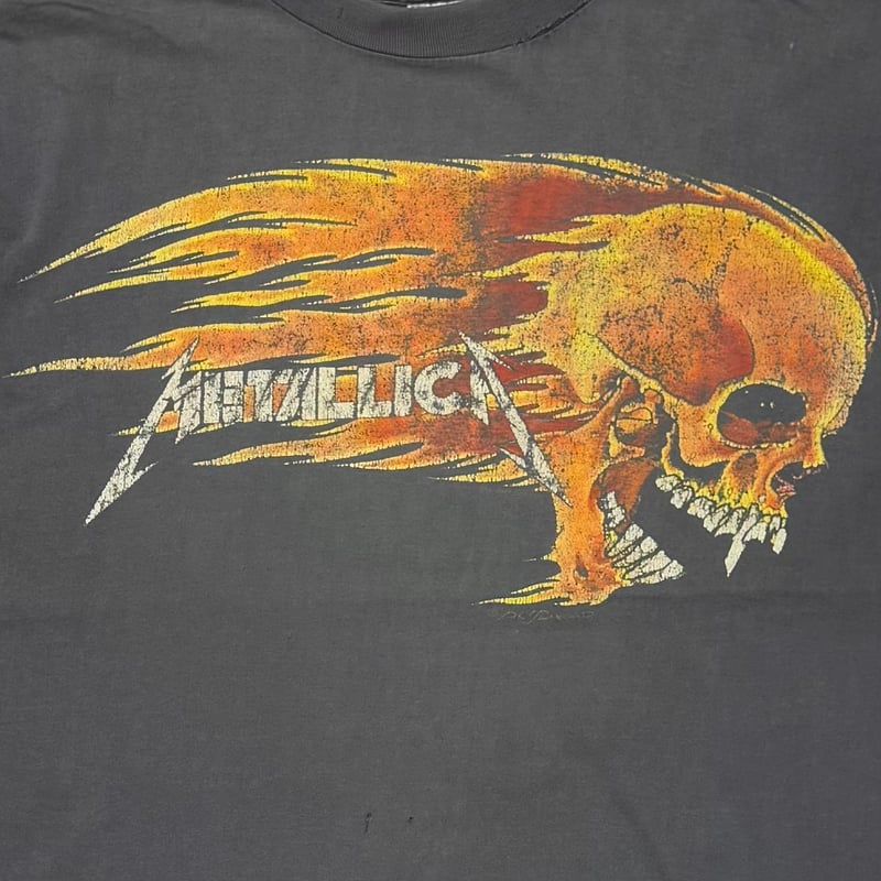 METALLICA PUSHEAD SIDE FLAMING VAMPIRE SKULL EU
