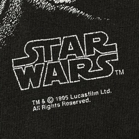 STAR WARS DARTH VADER 1995 MONOCHROME TEE LEE LARGE 0080