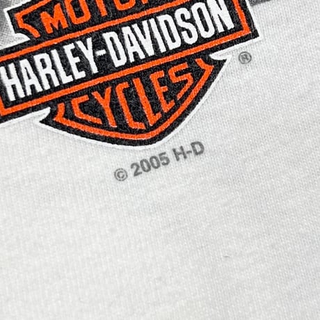 HARLEY DAVIDSON 2005 DISE&CARD WELCOME LAS VEGAS NEVADA LS WHITE XL 4085