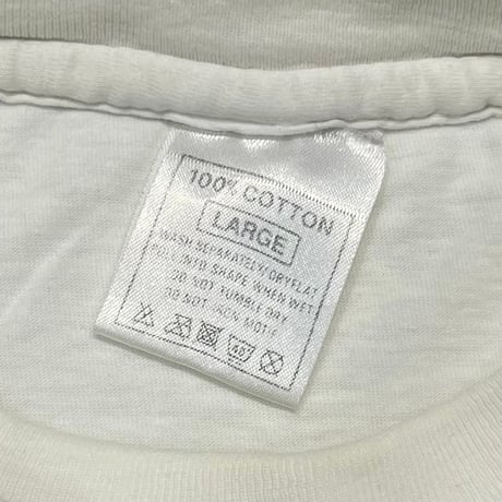 NIRVANA KURT COBAIN MEMORIAL MONOCHROME FACE WHITE EURO LARGE 8543