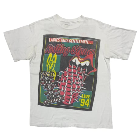 THE ROLLING STONES SPIKE VOODOO LOUNGE 1994 TONGUE BOOTLEG WHITE LARGE 5360
