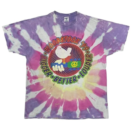 WOODSTOCK 1999 BIGGER BETTER LOUDER TIE DYE DELTA XL 6953