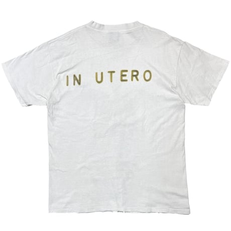 NIRVANA IN UTERO WHITE GIANT by TULTEX XL 7815