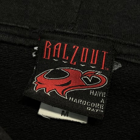 JACKASS NUMBER TWO BOX LOGO BACK SKULL SWEAT HOODIE BLACK MEDIUM 3928