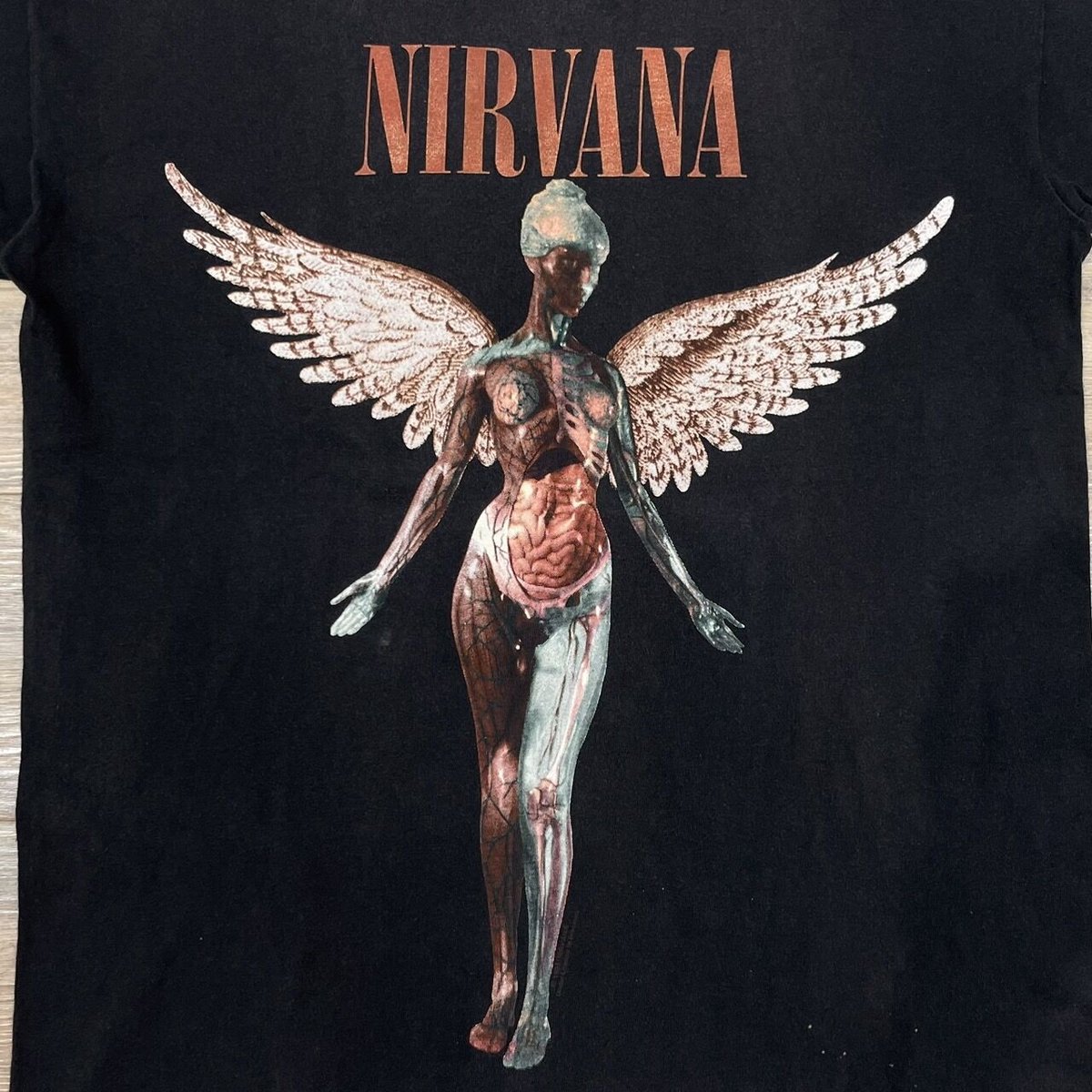 NIRVANA IN UTERO BLACK FITS XL 1052