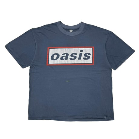 oasis WHITE BOX LOGO KNEBWORTH OR CORCAIGH? FADED NAVY FITS XL 7488