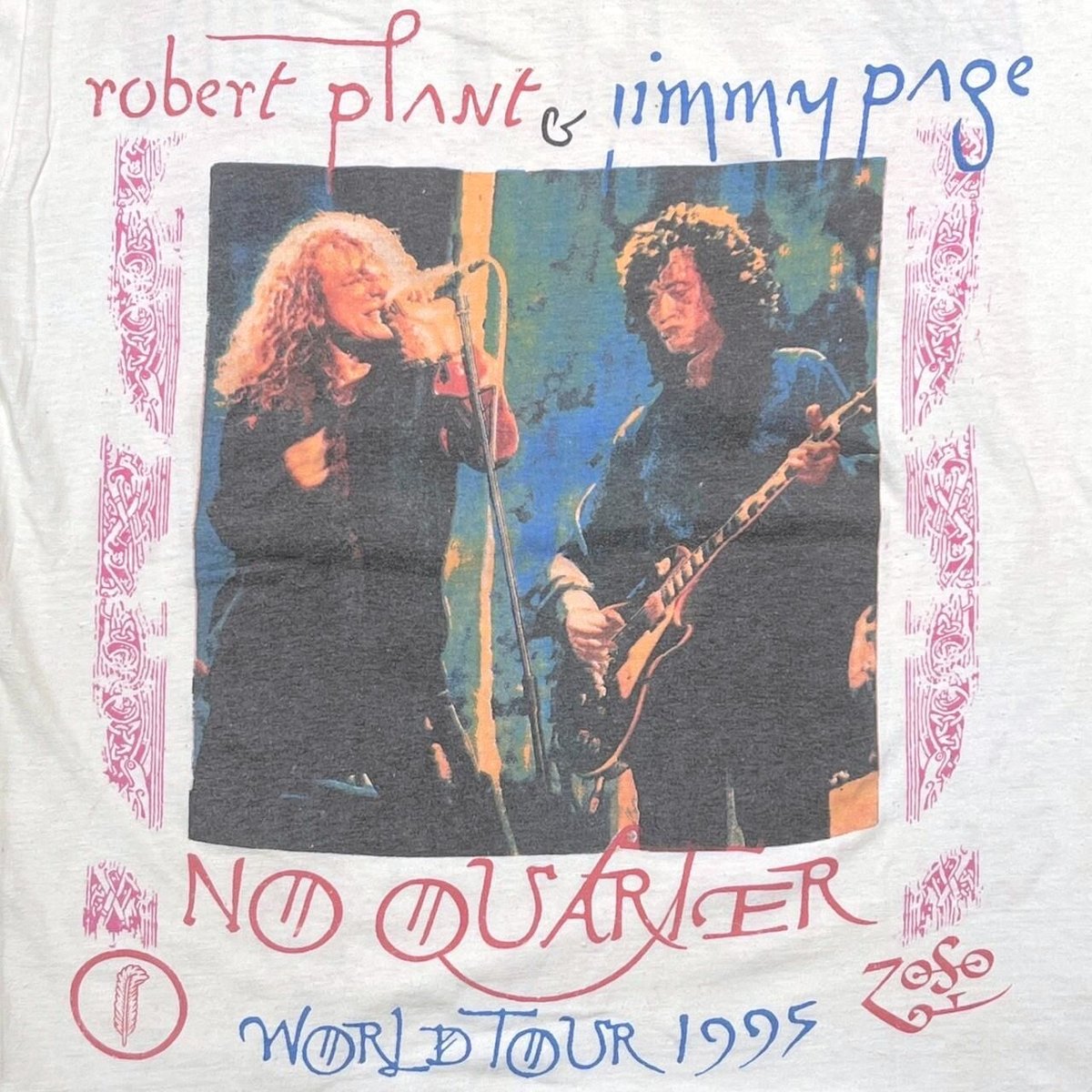 LED ZEPPELIN NO QUARTER WORLD TOUR 1995 WHITE L...