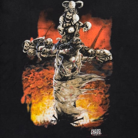 MEGADETH CAOS COMICS SKULL CROSS LS FITS LARGE 0005