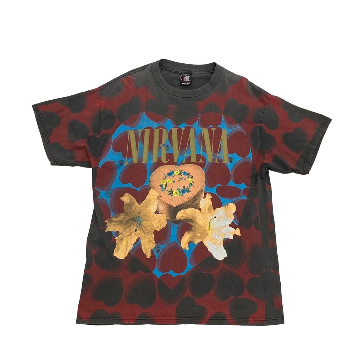 BIGサイズ☆NIRVANA☆非売品ポスター☆ NIRVANA HEART SHAPED BOX GIANT BY TULTEX XL 08