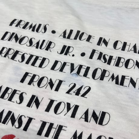 LOLLAPALOOZA 93' FESTIVAL ALICE IN CHAINS WHITE FITS XL 1170