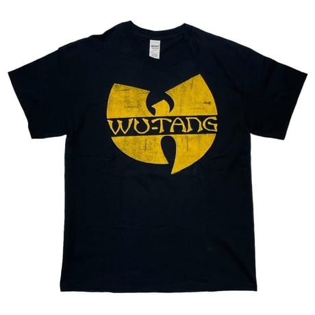 WU-TANG CLAN FADED BIG LOGO TEE BLACK GILDAN LARGE 7806