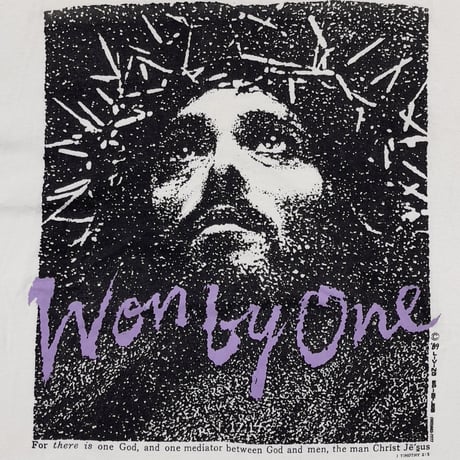 OLD & VINTAGE 1989 WON BY ONE JESUS CHRIST WHITE FITS XL 5615