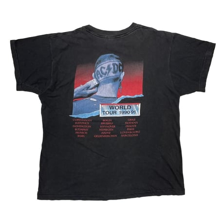 AC/DC THE RAZORS EDGE WORLD TOUR 1990 FITS XL 0358
