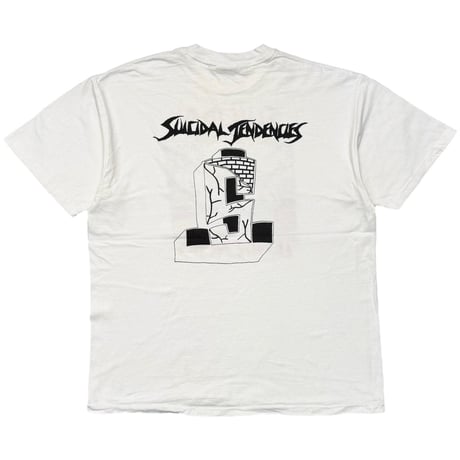SUICIDAL TENDENCIES WON'T FALL IN LOVE TODAY WHITE HANES LARGE 4915