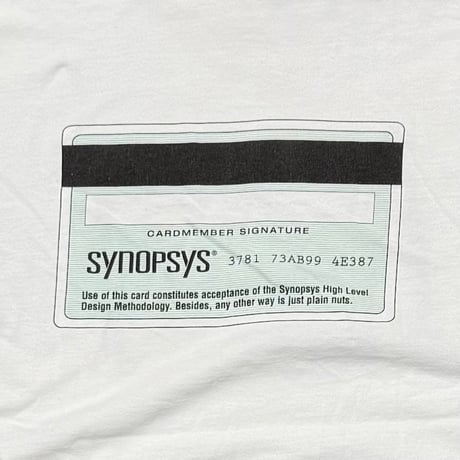 OLD & VINTAGE SYNOPSYS EXPRESS AMEX PARODY WHITE Hanes XL 7592