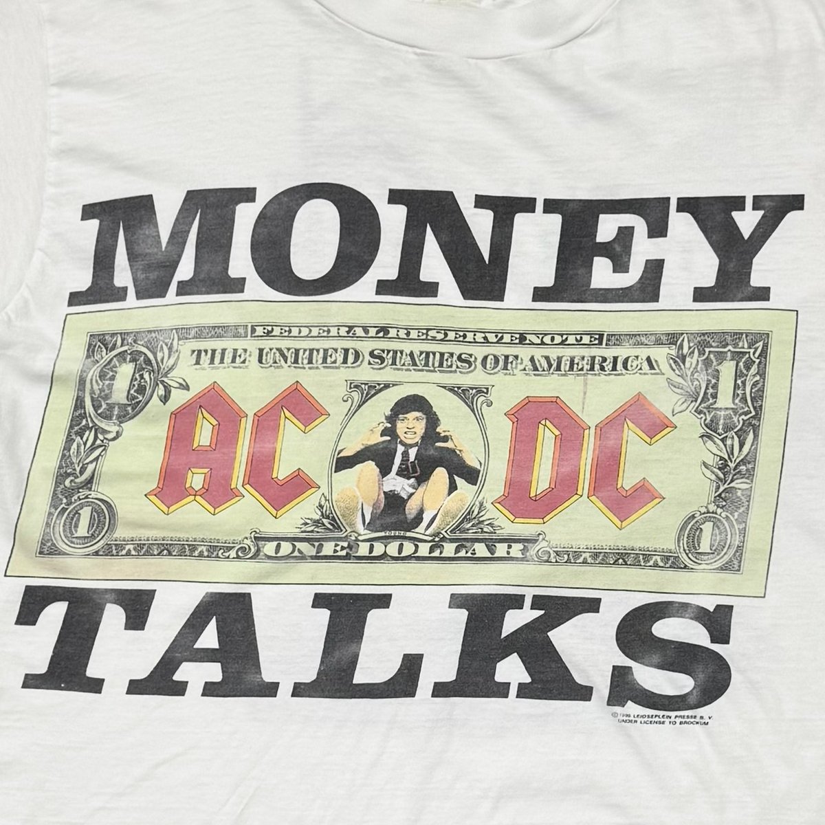 AC/DC MONEY TALKS WORLD TOUR 1990/91 WHITE FITS