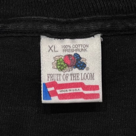 Apple MULTI COLOR BIG LOGO BLACK FRUIT OF THE LOOM XL 8399