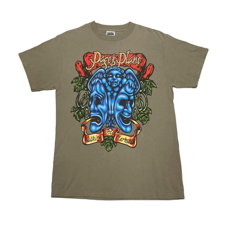 PAGE & PLANT WALKING INTO CLARKSDALE TOUR 1998 TRAVIS SCOTT WEARING TULTEX LARGE 1169