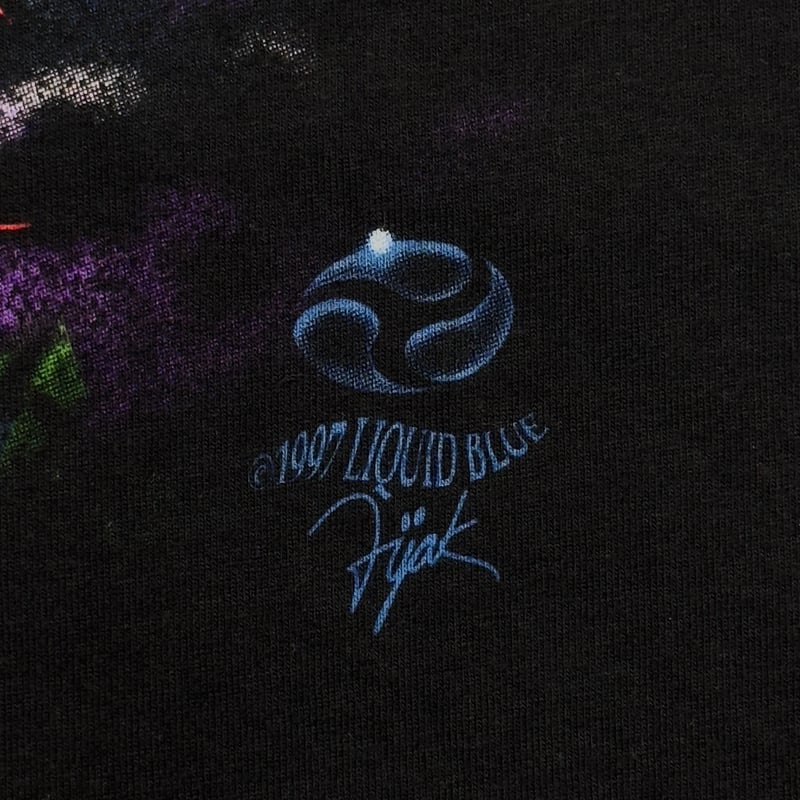 LIQUID BLUE WIZARD & DRAGON 1997 LARGE 7314 | g