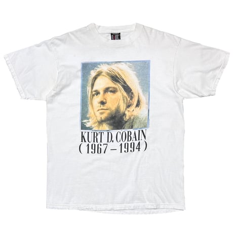 NIRVANA KURT COBAIN MEMORIAL ADULT WHITE GIANT by TULTEX XL 8160