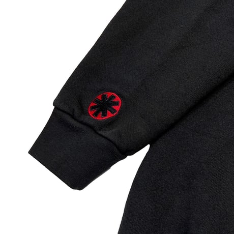 RED HOT CHILI PEPPERS ZIPUP HOODED SWEATSHIRT BLACK GIANT LARGE 6747