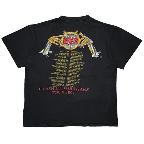 SLAYER CLASH OF THE TITANS TOUR 1991 BROCKUM LARGE 5632