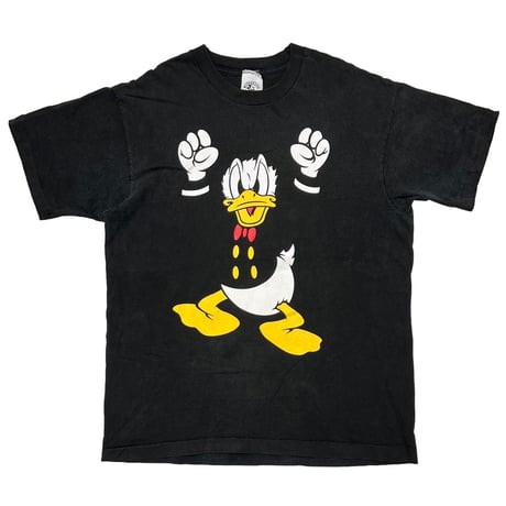 DISNEY VINTAGE DONALD DUCK BLACK FITS XL 9687