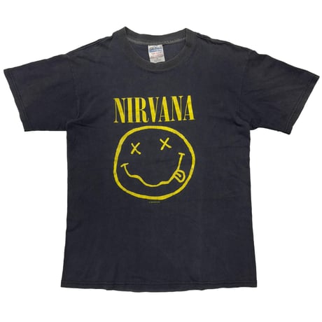 NIRVANA SMILE DOUBLE SIDE late90-earlyY2K GILDAN MEDIUM 4439