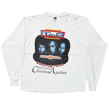 TLC FAN MAIL 2000 US TOUR LS WHITE FRUIT OF THE LOOM XL 8744