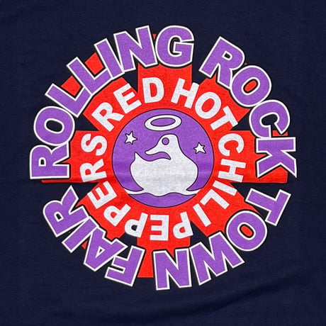 RED HOT CHILI PEPPERS ROLLING ROCK TOWN FAIR NAVY GILDAN XL 6407