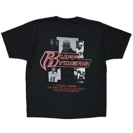 RUFF RYDERS TOUR 2000 LOGO BLACK FRUIT OF THE LOOM XL 3643