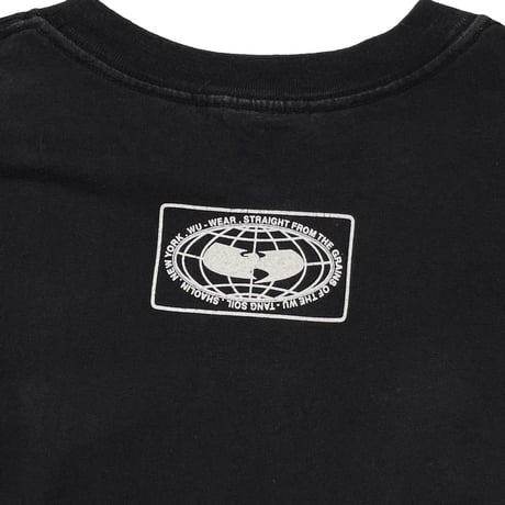 WU-TANG CLAN WU-WEAR LOGO BLACK RED FITS LARGE 0352