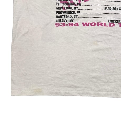 JANET JACKSON 93-94 WORLD TOUR BOOTLEG WHITE ONEITA XL 0051