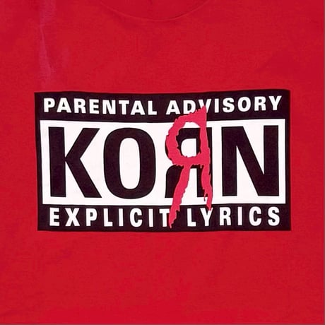 KORN PARENTAL ADVISORY EXPLICIT LYRICS RED OPTIMA XL 0246
