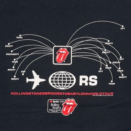 THE ROLLING STONES LIP & TONGUE AIR PLANE BRIDGES TO BABYLON 1997 ANVIL XL 4015