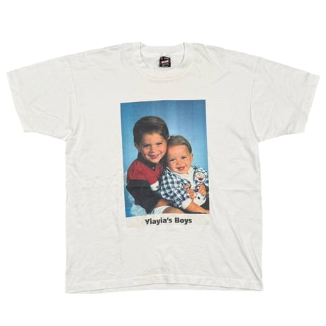 OLD & VINTAGE Yiayia's Boys PHOTO WHITE FRUIT OF THE LOOM XL 9215