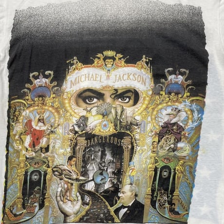 MICHAEL JACKSON DANGEROUS OFFICIAL TOUR WHTE XL 9359