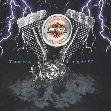 HARLEY DAVIDSON	THUNDER & LIGHTNING BLACK XL 0001