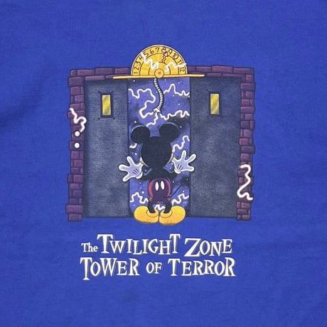 DISNEY VINTAGE THE TWILIGHT ZONE TOWER OF TERROR BLUE FITS MEDIUM 6823