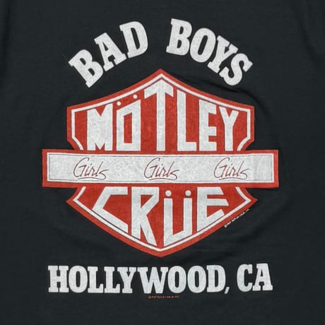 MOTLEY CRUE BAD BOYS GIRLS WORLD TOUR 87/88 SCREEN STRARS FITS LARGE 9214