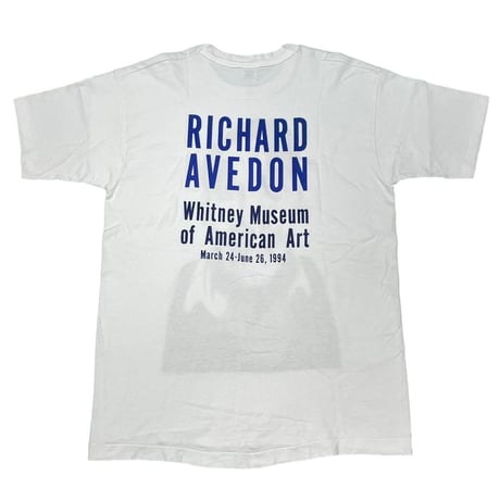 RICHARD AVEDON WHITNEY MUSEUM OF AMERICAN ART 1994 WHITE FRUIT OF THE LOOM XL 7462