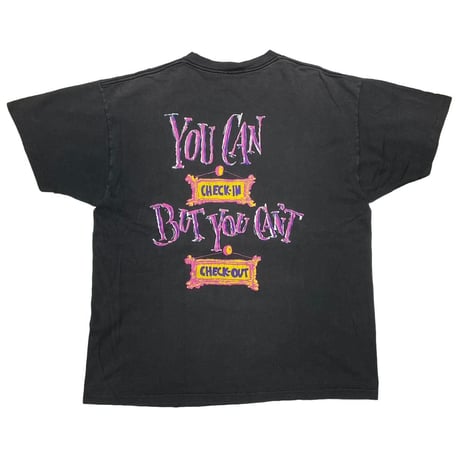 DISNEY VINTAGE THE TWILIGHT ZONE TOWER OF TERROR YOU CAN CHECK-IN BUT CAN'T CHECK-OUT TEE XL 7036