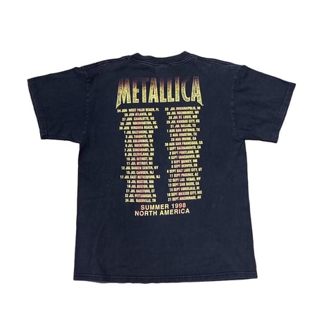 METALLICA SUMMER 1998 NORTH AMERICA TOUR TEE TULTEX LARGE 5918