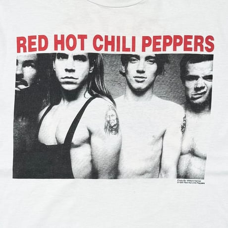 RED HOT CHILI PEPPERS WILLIAM HAMES MEMBER PORTRAIT LS WHITE TOP HEAVY XL 7778